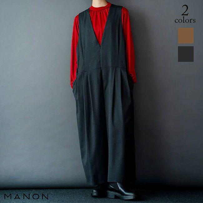 MANON(マノン) スリータックワイドサロペット　MNN-OP-117