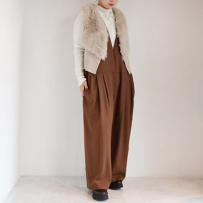 MANON(マノン) スリータックワイドサロペット　MNN-OP-117