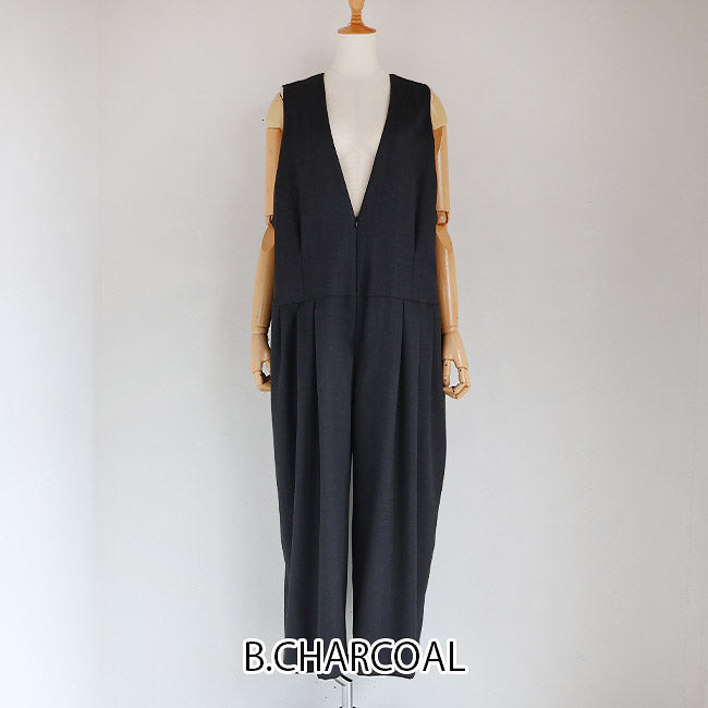 MANON(マノン) スリータックワイドサロペット　MNN-OP-117