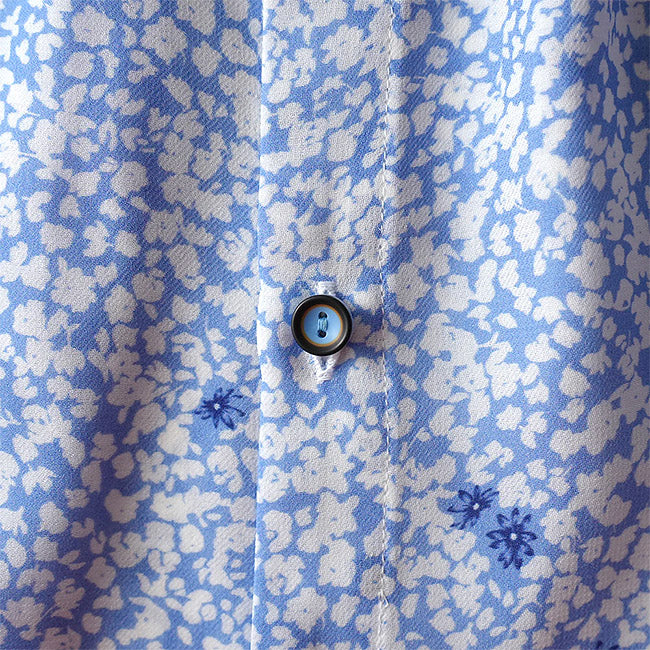 【20％OFF】MANON(マノン) フラワープリントフレンチスリーブブラウス　MNN-SH-298【SALE】