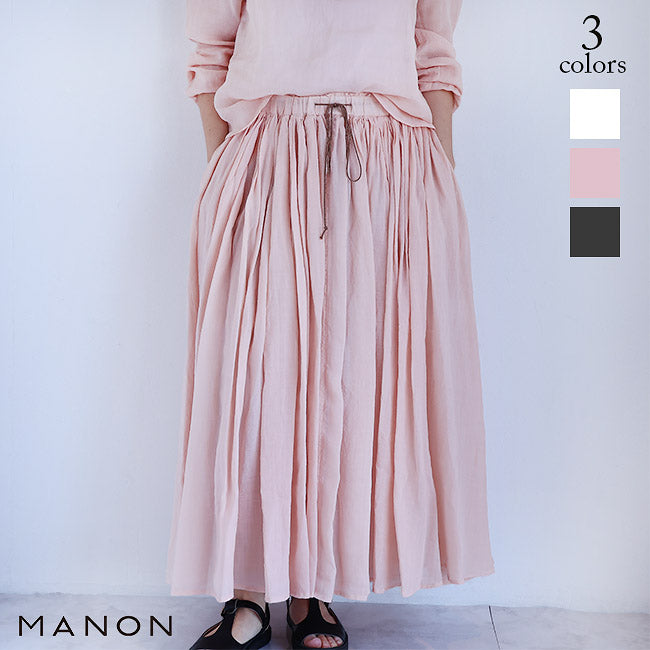 MANON(マノン) オーバーダイラミーギャザースカート　MNN-SK-077