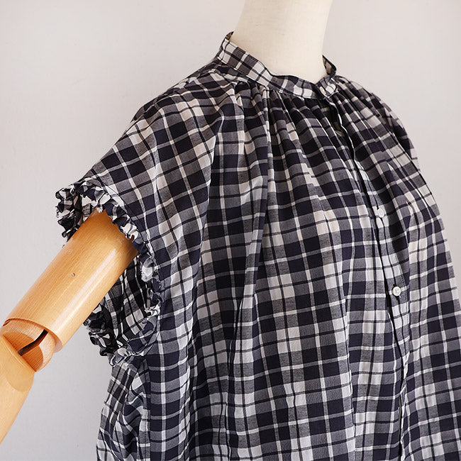 MANON (マノン) | FRILL SELEEVE SHEER CHECK AMICAL SHT (beige/orange) | フリルスリーブ シアーチェックシャツ 楽天市場】MANON (マノン) | FRILL SELEEVE SHEER CHECK AMICAL
