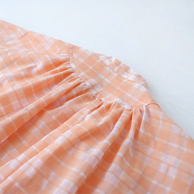 【20％OFF】MANON(マノン) フリルスリーブシアーチェックアミカルシャツ　MNN-SPSH-039【SALE】