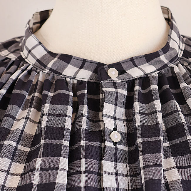 【20％OFF】MANON(マノン) フリルスリーブシアーチェックアミカルシャツ　MNN-SPSH-039【SALE】