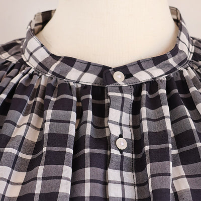 【20％OFF】MANON(マノン) フリルスリーブシアーチェックアミカルシャツ　MNN-SPSH-039【SALE】