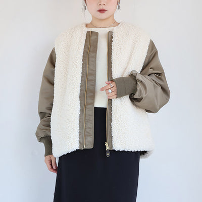 STELLA CIFFON(ステラシフォン) スーパーテディファーリバーシブルブルゾン　ST3-26101