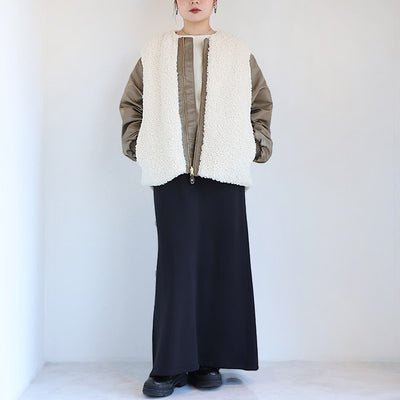 STELLA CIFFON(ステラシフォン) スーパーテディファーリバーシブルブルゾン　ST3-26101