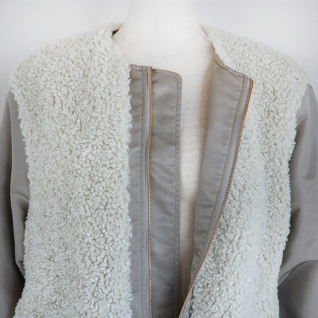 STELLA CIFFON(ステラシフォン) スーパーテディファーリバーシブルブルゾン　ST3-26101