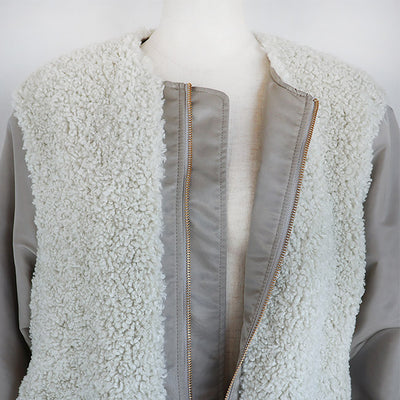 STELLA CIFFON(ステラシフォン) スーパーテディファーリバーシブルブルゾン　ST3-26101