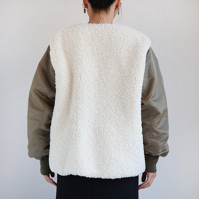 STELLA CIFFON(ステラシフォン) スーパーテディファーリバーシブルブルゾン　ST3-26101