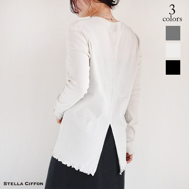 STELLA CIFFON(ステラシフォン) ヴィンテージライトリブロングTシャツ　ST3-26505