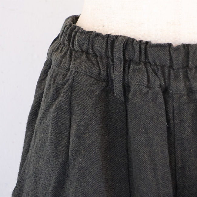 tumugu:(ツムグ) コットンリネン起毛ツイルカーゴワイドパンツ　TB25314