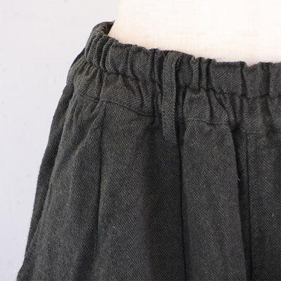 tumugu:(ツムグ) コットンリネン起毛ツイルカーゴワイドパンツ　TB25314