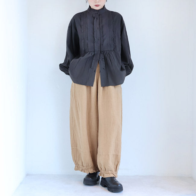 tumugu:(ツムグ) ウールメランジパンツ　TB25336