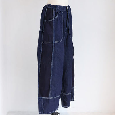 tumugu:(ツムグ) 10oz デニムリラックスワイドパンツ　TB25327