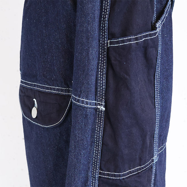 tumugu:(ツムグ) 10oz デニムリラックスワイドパンツ　TB25327