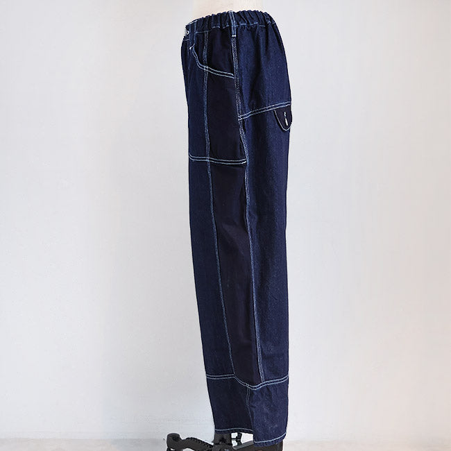 tumugu:(ツムグ) 10oz デニムリラックスワイドパンツ　TB25327