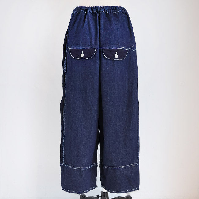 tumugu:(ツムグ) 10oz デニムリラックスワイドパンツ　TB25327